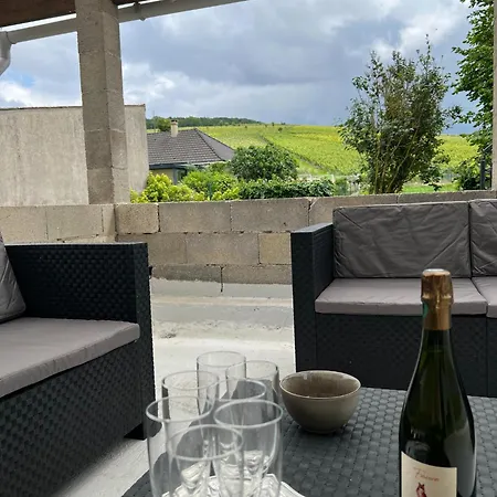 Au Coeur Des Vignes - Rive De Champagne Semesterbostad Vandières-sous-Chatillon